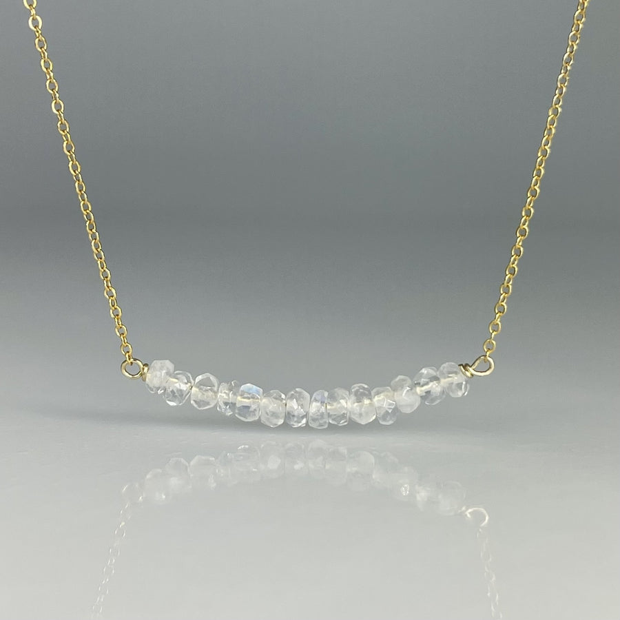 Moonstone Bar Necklace