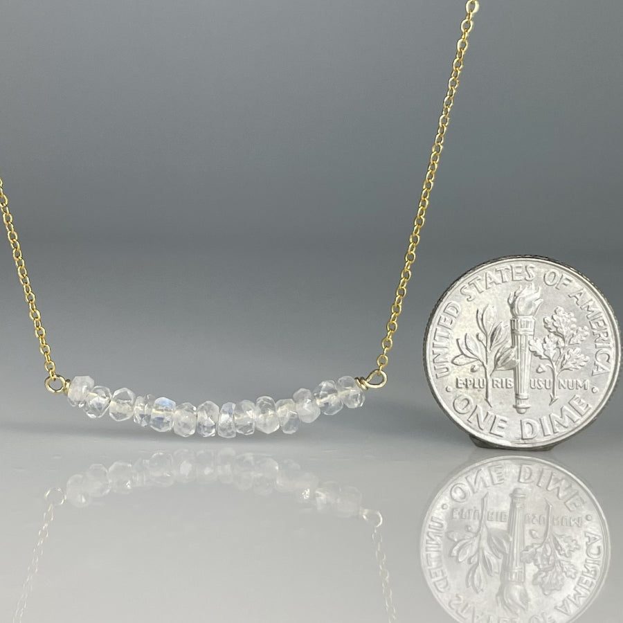 Moonstone Bar Necklace