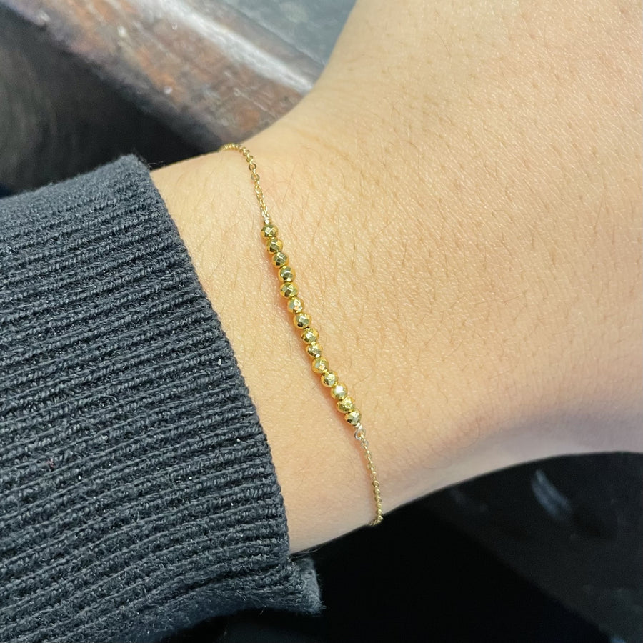Gold Pyrite Bar Bracelet
