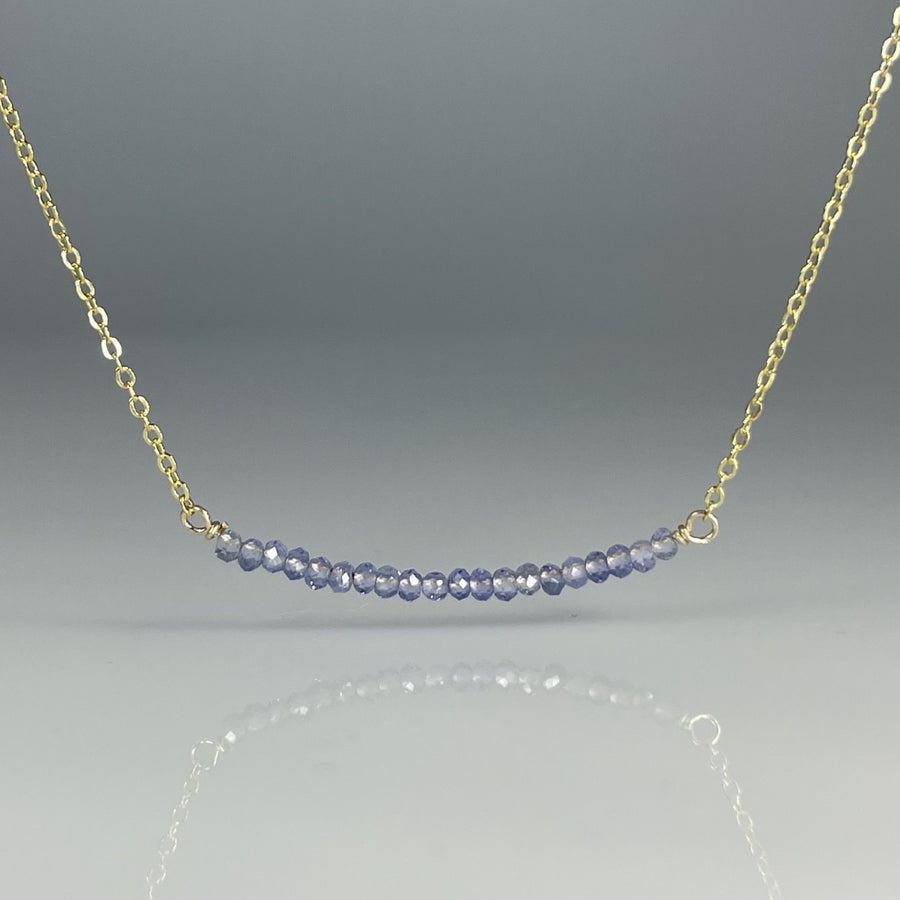 Tanzanite Bar Necklace