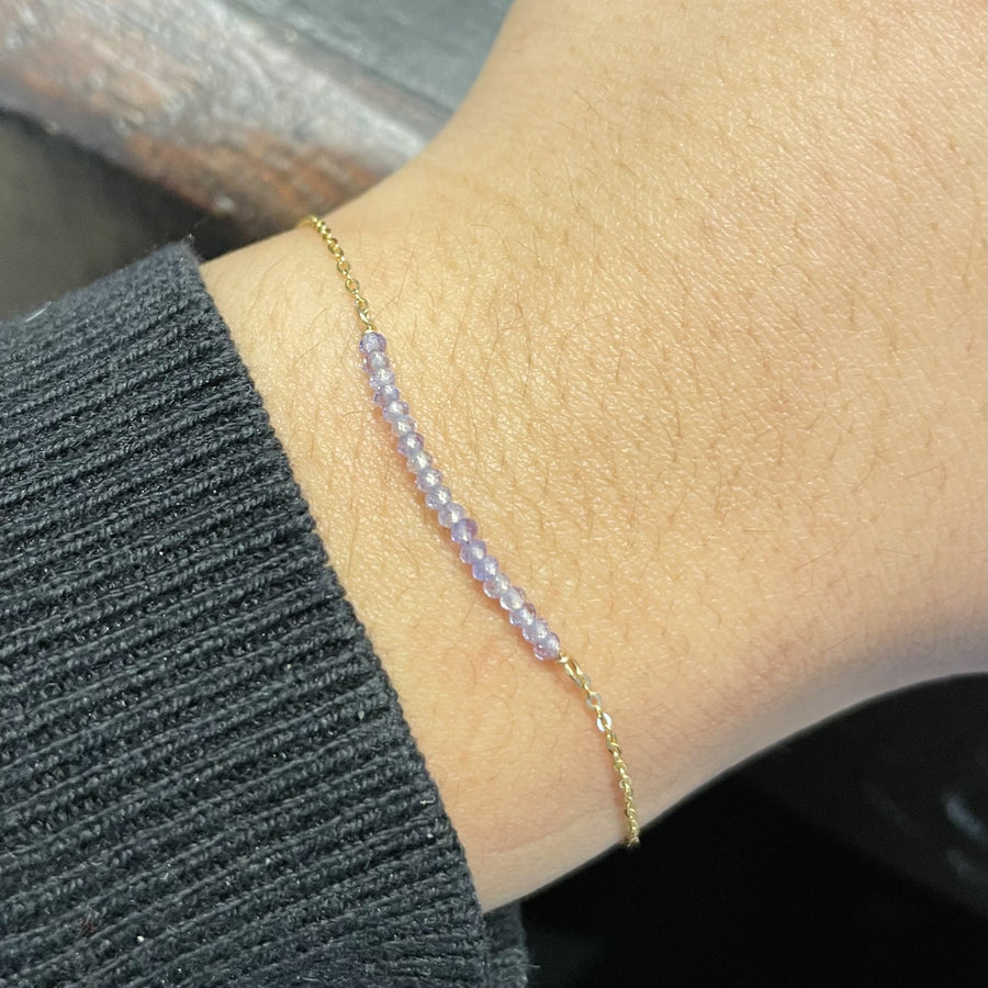 Tanzanite Bar Bracelet