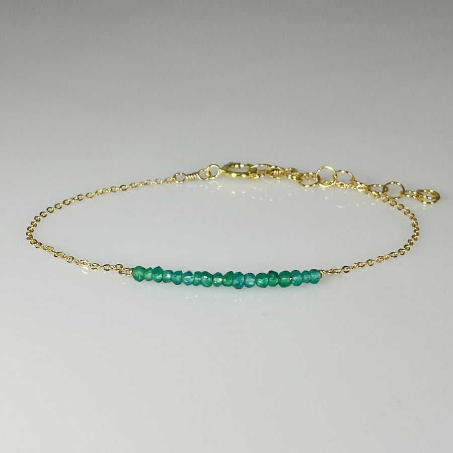 Green Onyx Bar Bracelet