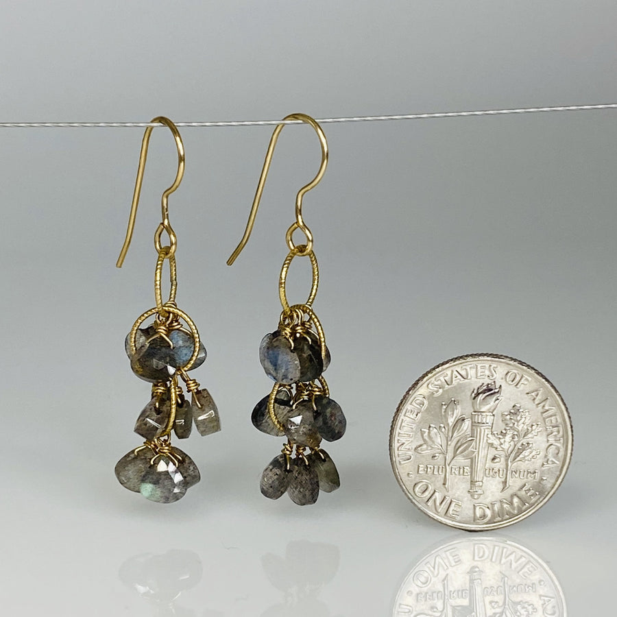Labradorite Multi Drop Earrings