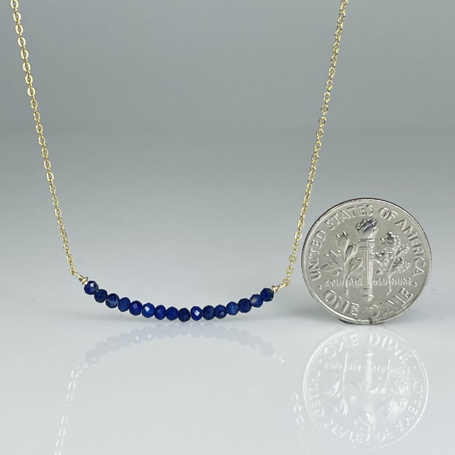 Lapis Bar Necklace