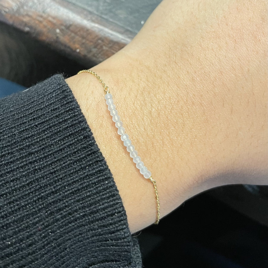 Chalcedony Bar Bracelet