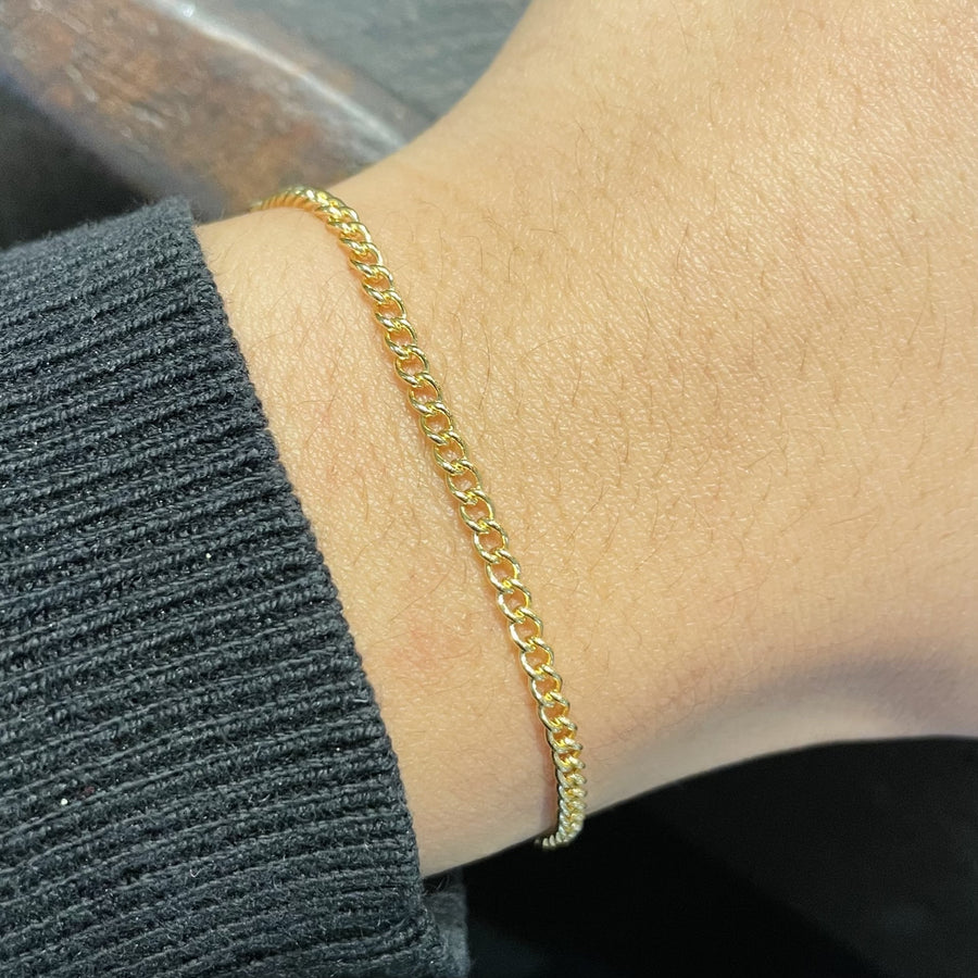 Curb Chain Bracelet 3mm