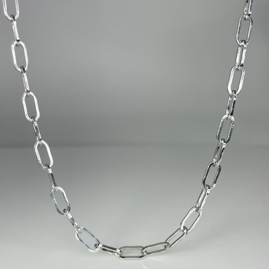 Silver Paperclip Chain 5x11mm