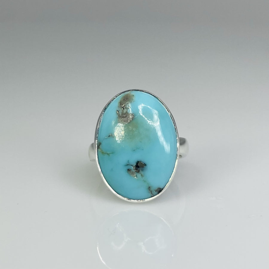 Sterling Silver Sleeping Beauty Turquoise Ring