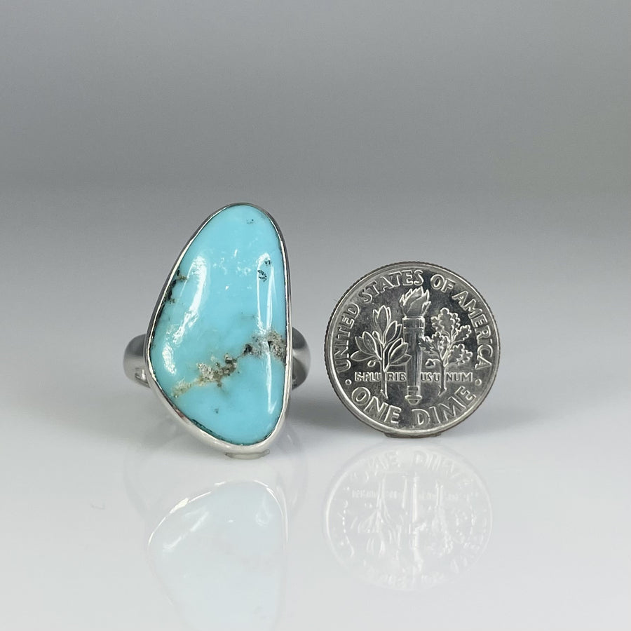 Sterling Silver Sleeping Beauty Turquoise Ring