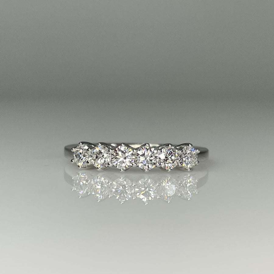 14K White Gold Diamond Band 0.67ct