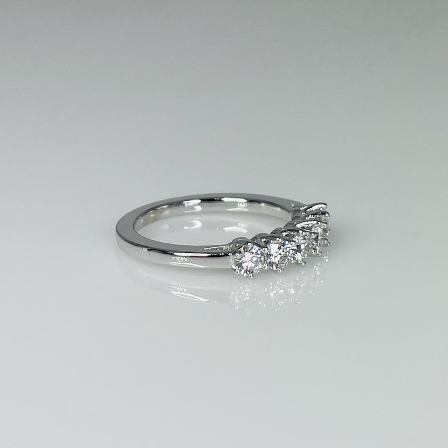 14K White Gold Diamond Band 0.67ct