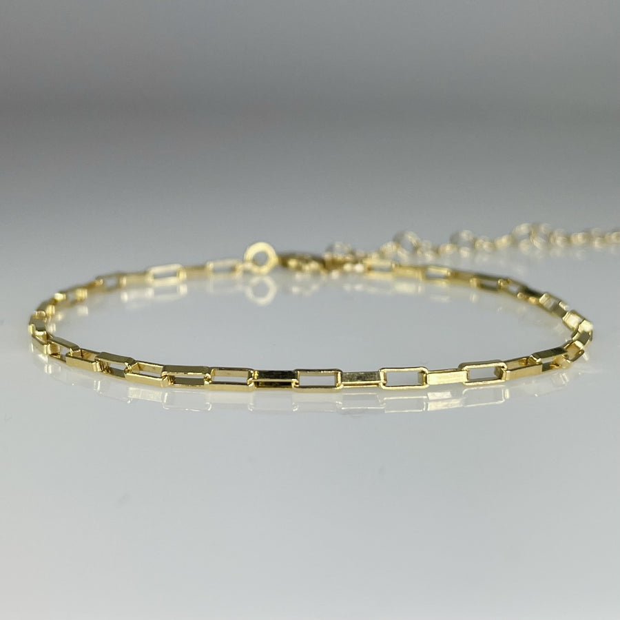 Square Paperclip Chain Bracelet