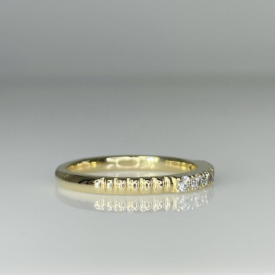 14K Yellow Gold Diamond Band 0.23ct