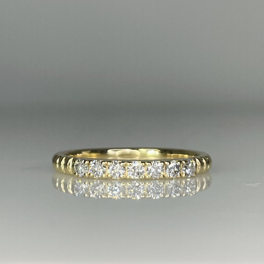 14K Yellow Gold Diamond Band 0.23ct