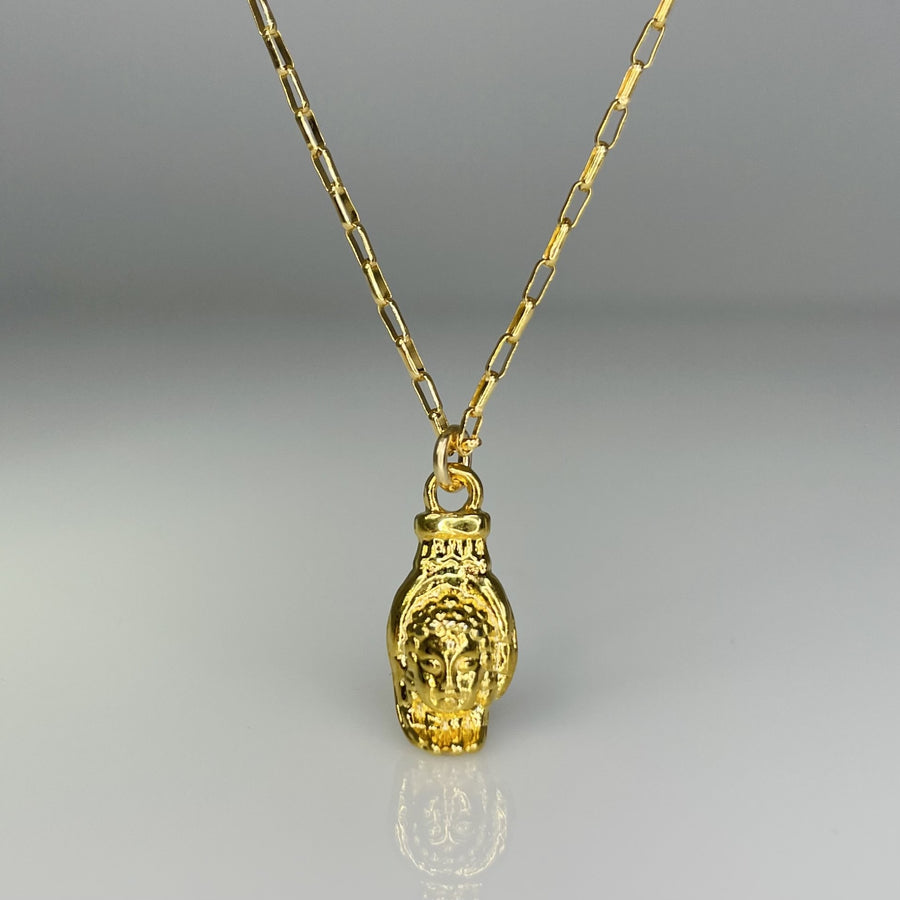 Buddha in Hand Necklace 5x17mm