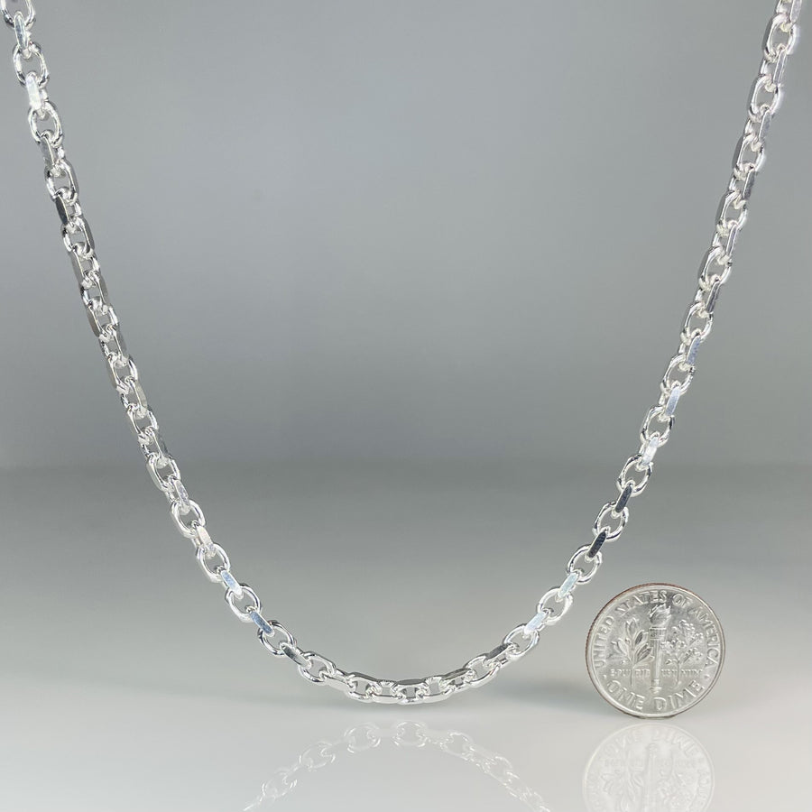 Sterling Silver Link Chain 3mm