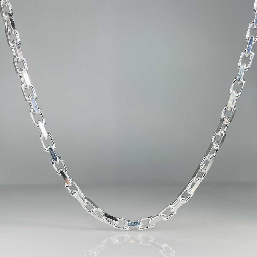 Large Sterling Silver Link Chain 5mm