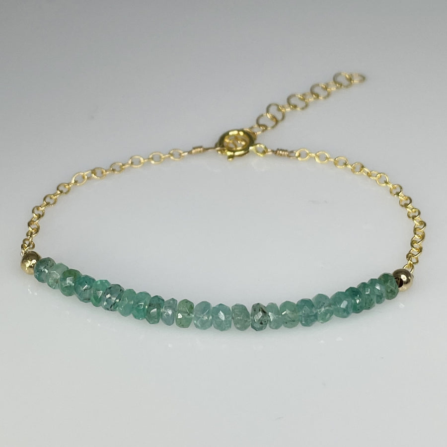 Emerald 2" Bar Bracelet