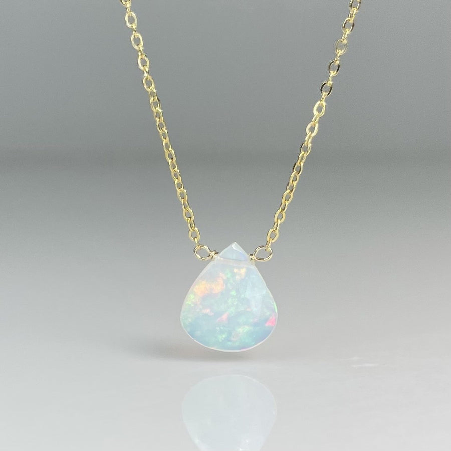 Ethiopian Opal Drop Necklace 10mm