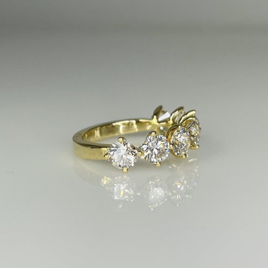 14K Yellow Gold Lab Grown Diamond Ring 2.87ct G/VS