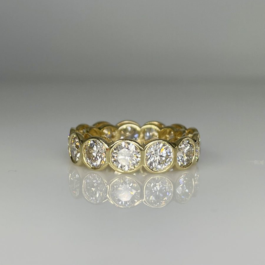 14K Yellow Gold Lab Grown Diamond Eternity Band 5.33ct G/VS