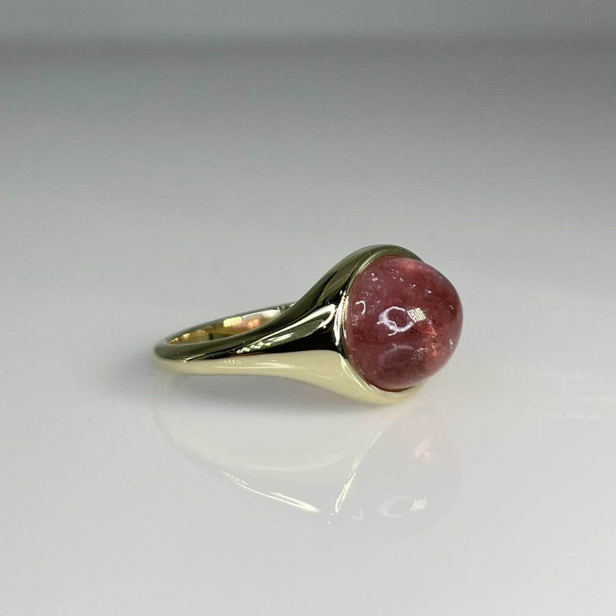 14K Yellow Gold Pink Tourmaline Ring 4.63ct