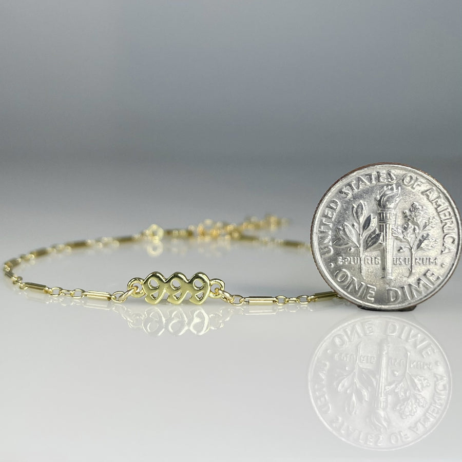Mini Angel Number Bracelets 4mm