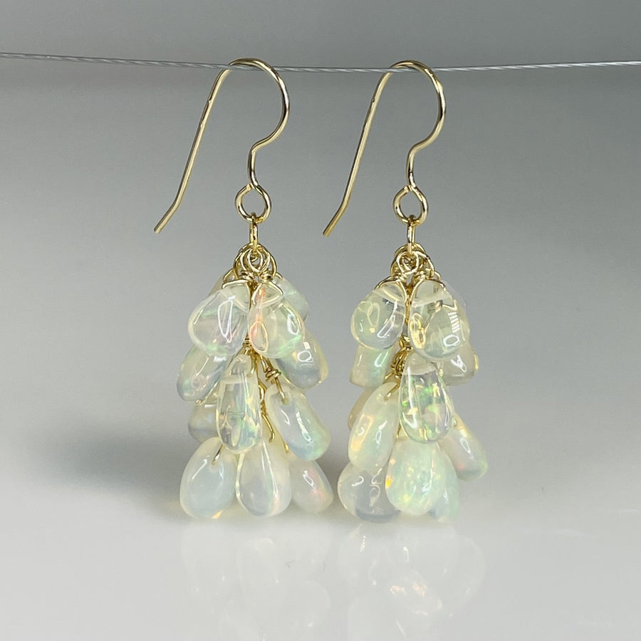 Ethiopian Opal Multi Drop Earrings 5mm