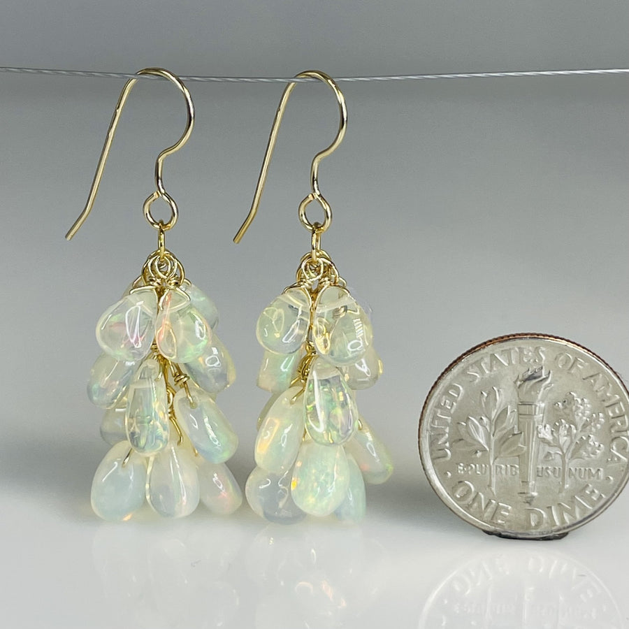 Ethiopian Opal Multi Drop Earrings 5mm