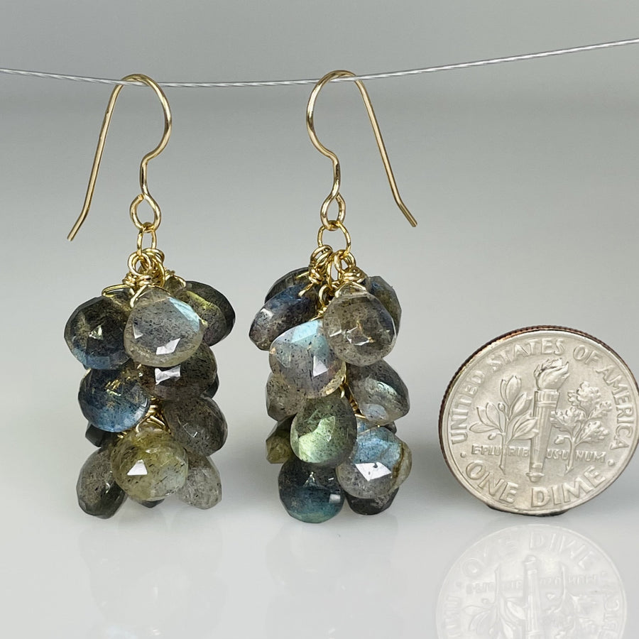Labradorite Multi Drop Earrings