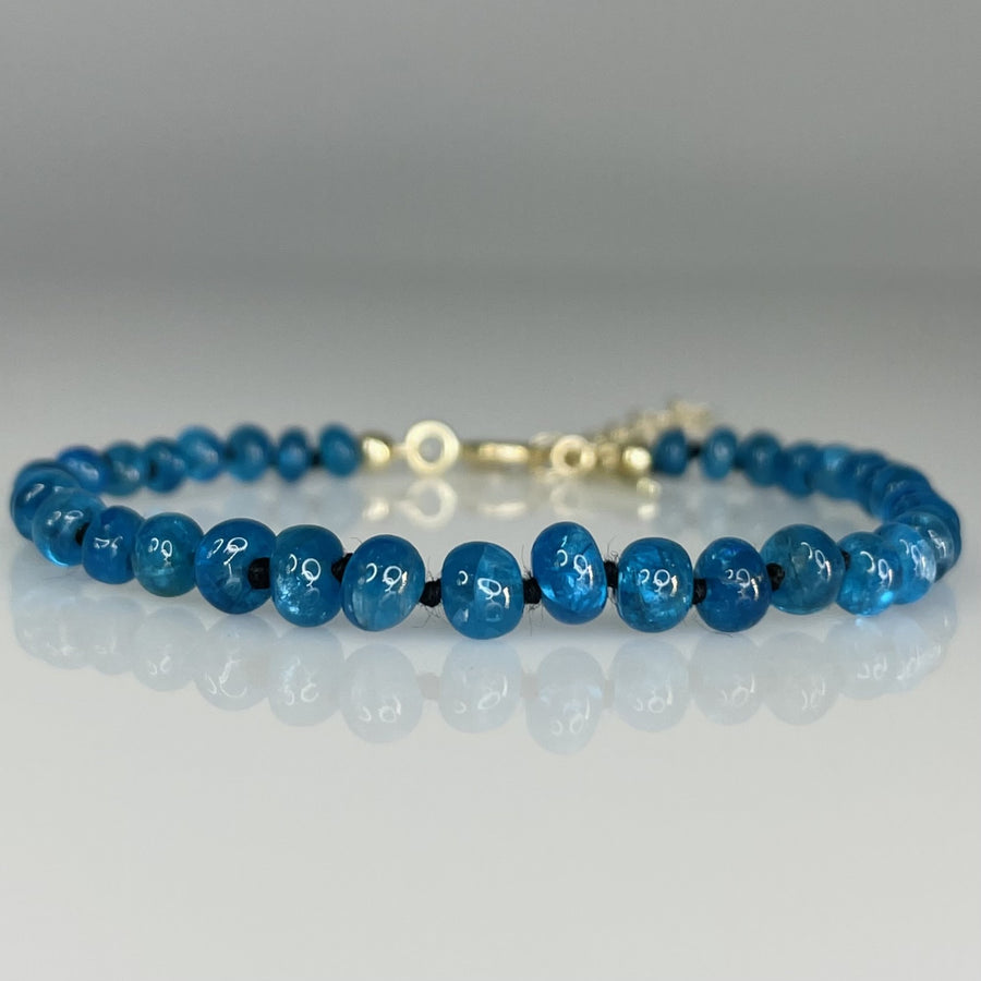 14K Yellow Gold Apatite Bracelet 5mm