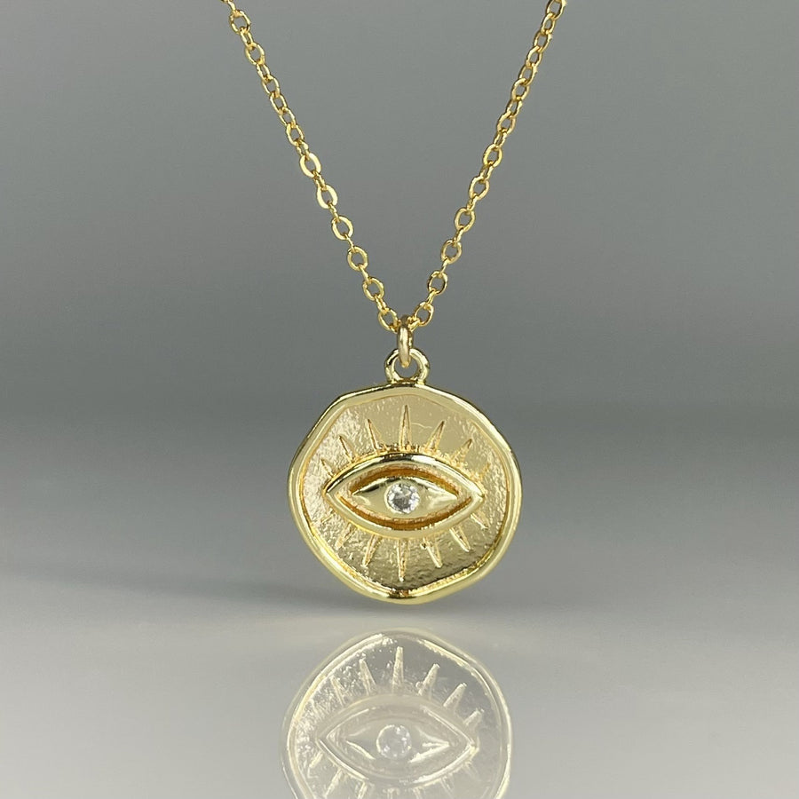 18K Gold Plated Evil Eye Necklace