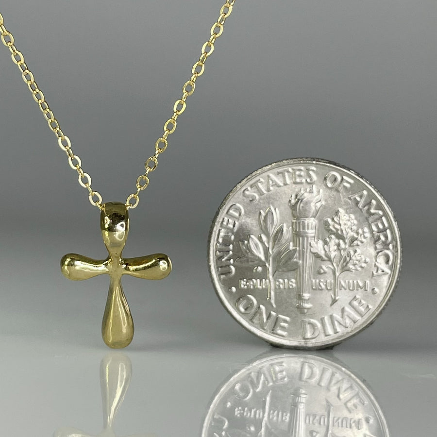 18K Gold Plated Cross Necklace
