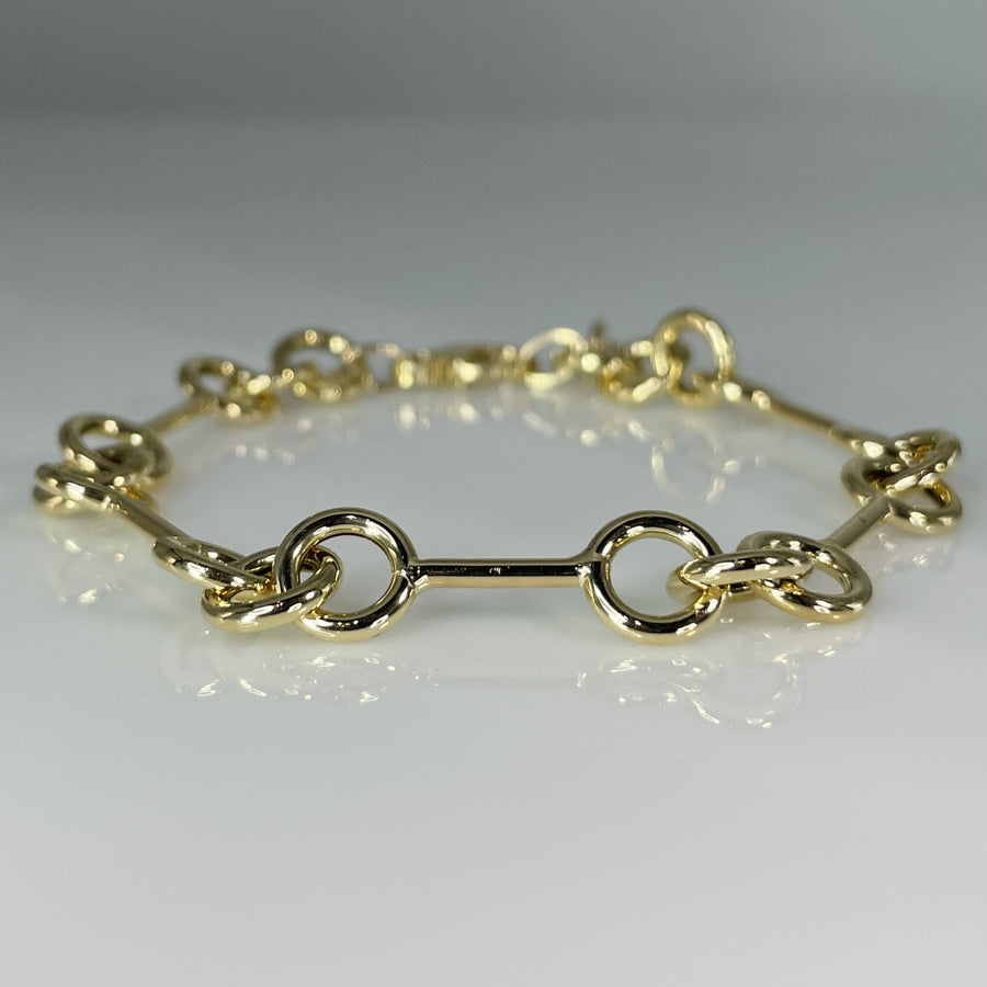 14K Yellow Gold Link Chain Bracelet