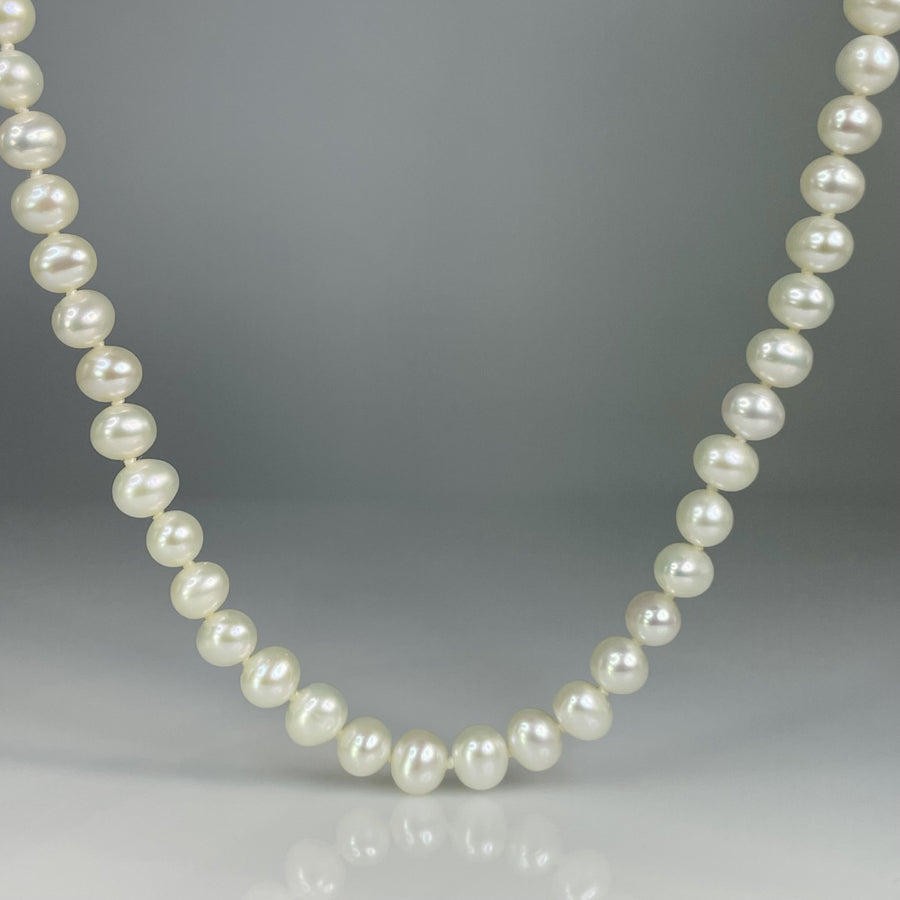 Freshwater Pearl Beaded Necklace 6mm