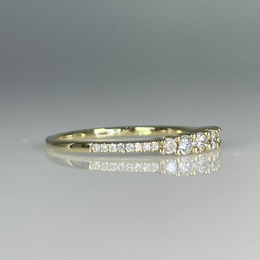 14K Yellow Gold Natural Diamond Ring 0.30ct