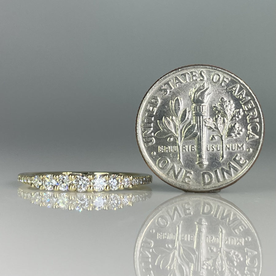 14K Yellow Gold Natural Diamond Ring 0.30ct