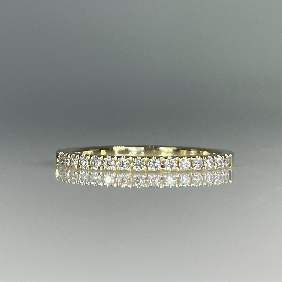 14K Yellow Gold Natural Diamond Ring 0.13ct