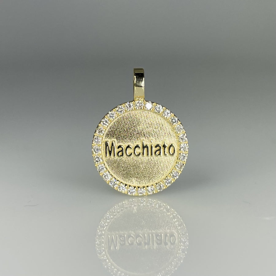 14K Yellow Gold Diamond and Pearl Dog Collar 0.15ct KyleChanDesign