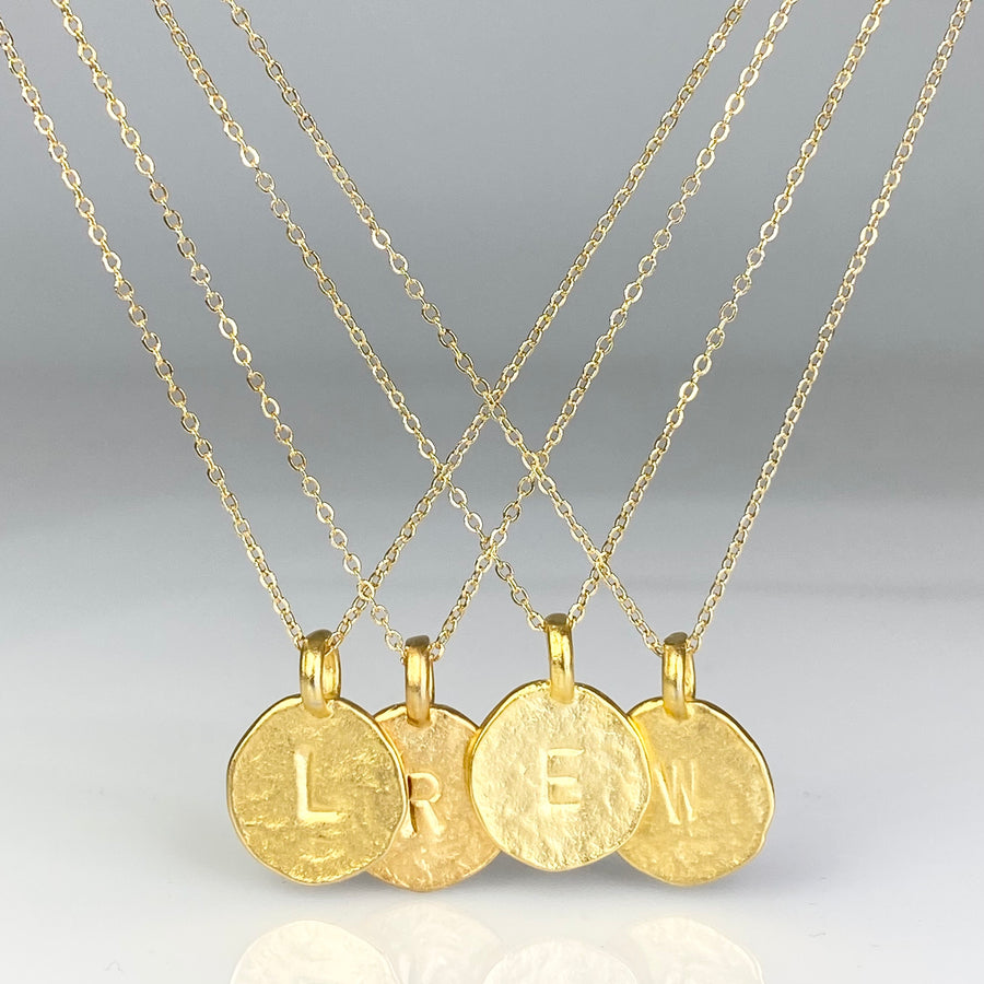 Initial Necklace - 18" Gold Plated