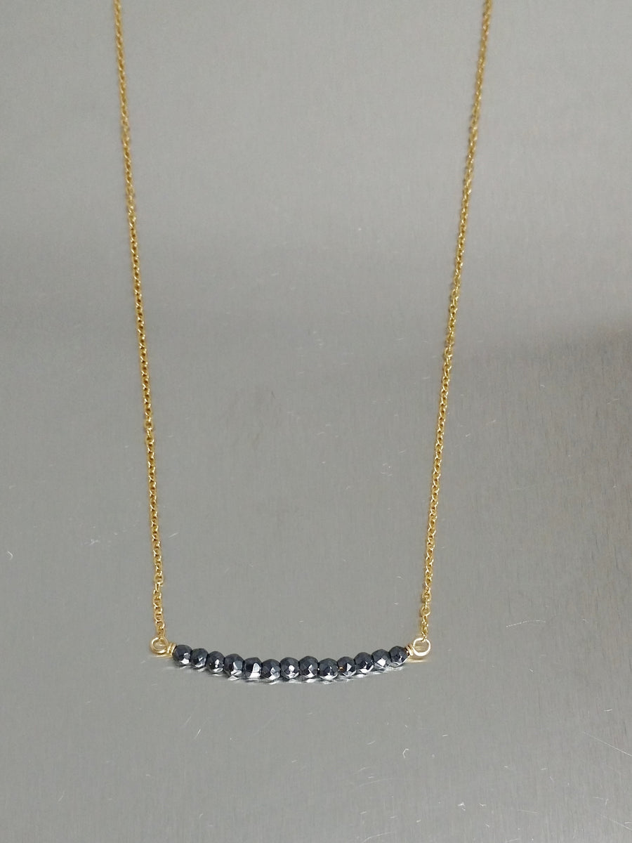 Hematite Bar Necklace
