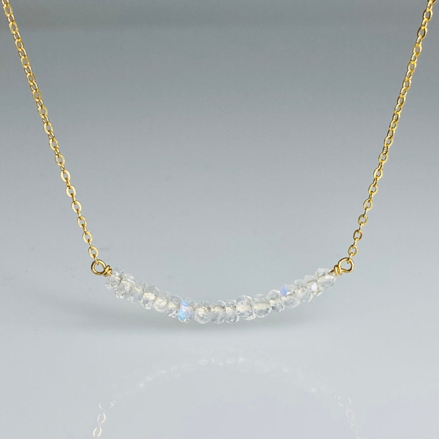 Moonstone Bar Necklace