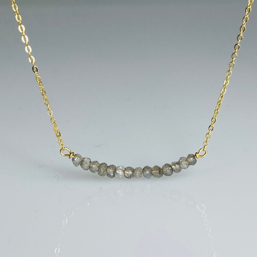 Labradorite Bar Necklace