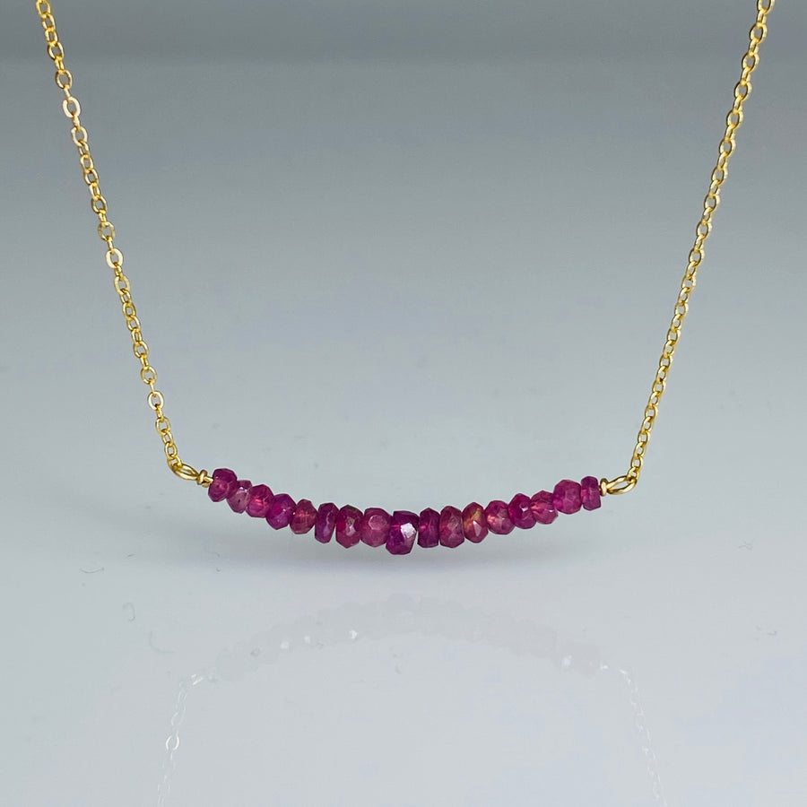 Ruby Bar Necklace