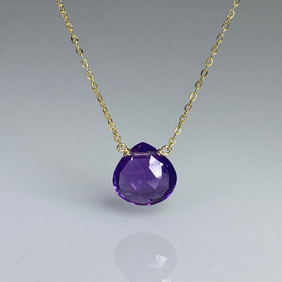 Amethyst Quartz Necklace 10mm