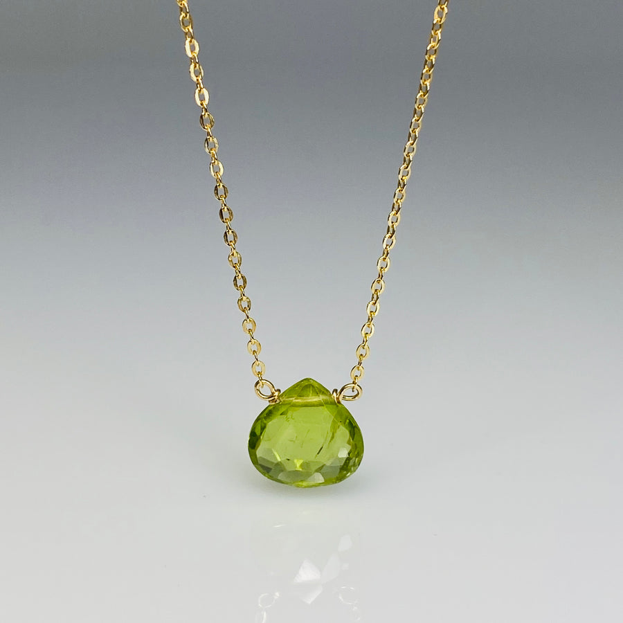 Peridot Necklace 8mm
