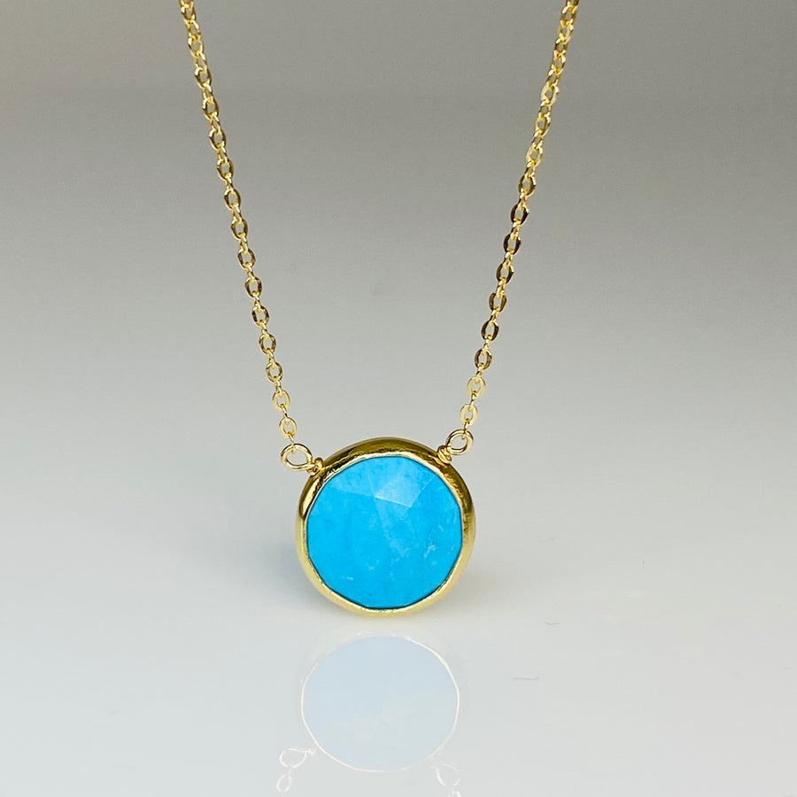 Turquoise Bezel Necklace