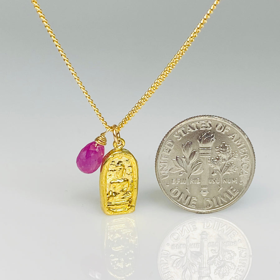 Pink Sapphire Buddha