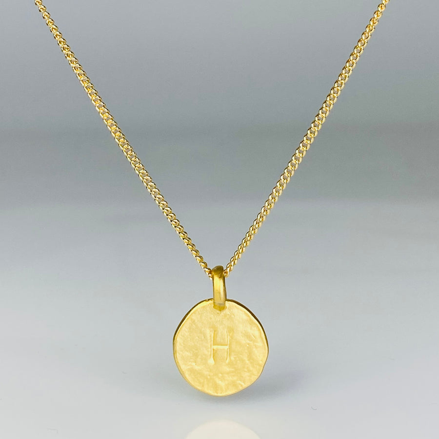 Initial Necklace - 26" Gold Plated