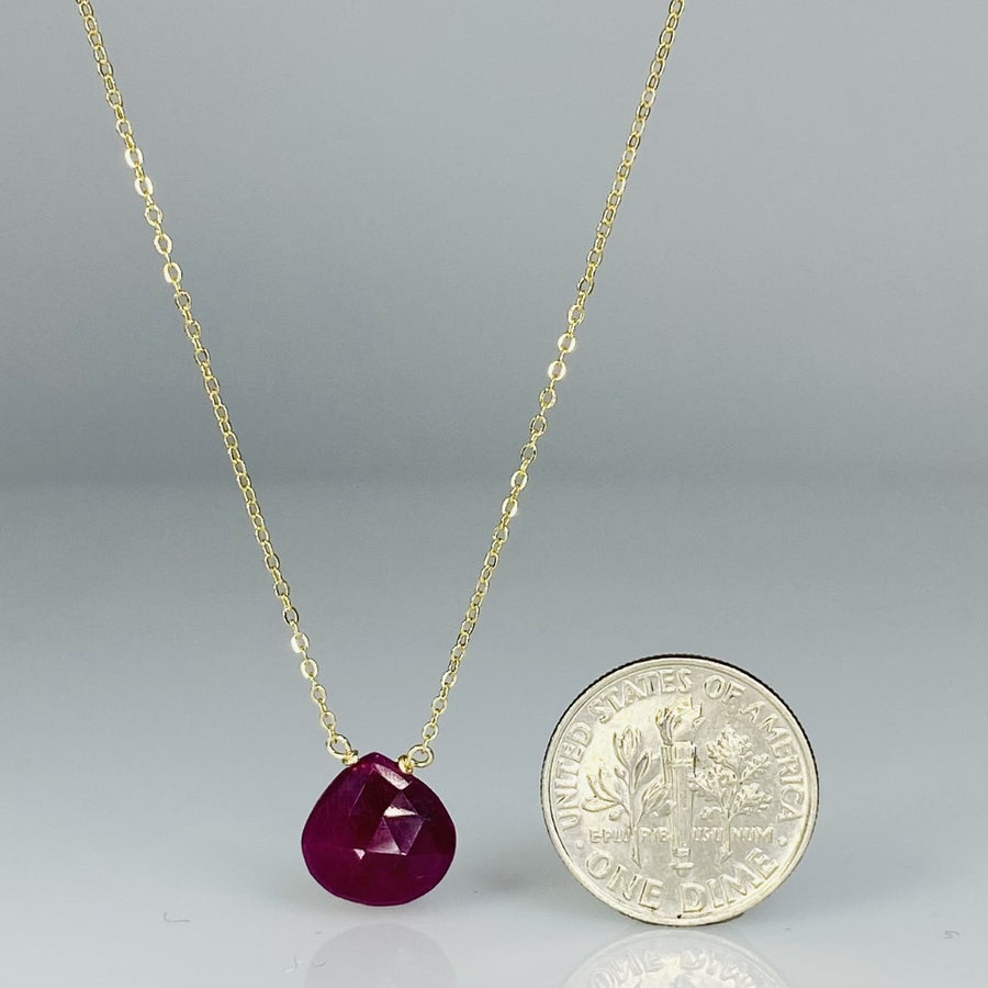 Ruby Necklace 10mm